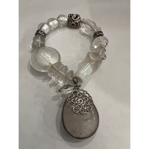 SILPADA B2311 Liquidity Crystal & Glass Stretch Bracelet - Picture 4 of 4